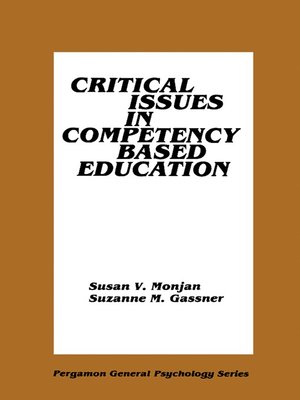 cover image of Critical Issues in Competency Based Education